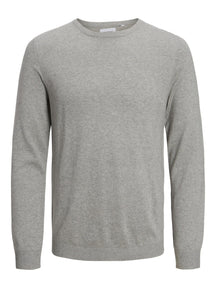 Crewneck de base en tricot - mélange gris clair