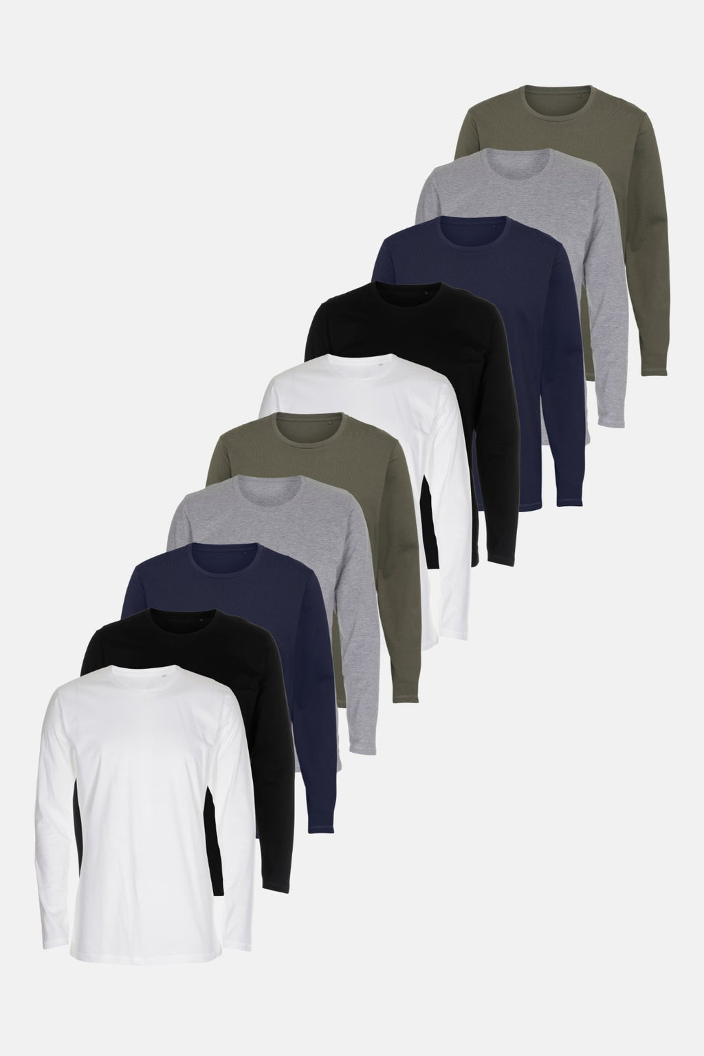 Basic T-shirt à manches longues - Offre groupée (9 pièces)