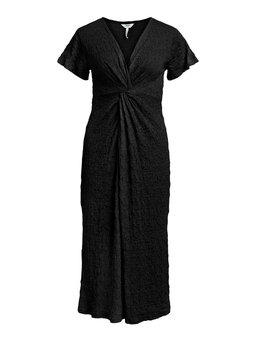 Cindie Midi Kjole - Sort - TeeShoppen Group™ - Dress - Object