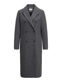 Classic Wool Coat - Dark Grey Melange