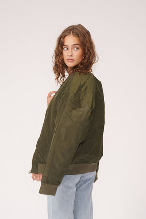 Clay Bomber Women Jacket - Forest Night - TeeShoppen Group™ - Jacket - Jack & Jones