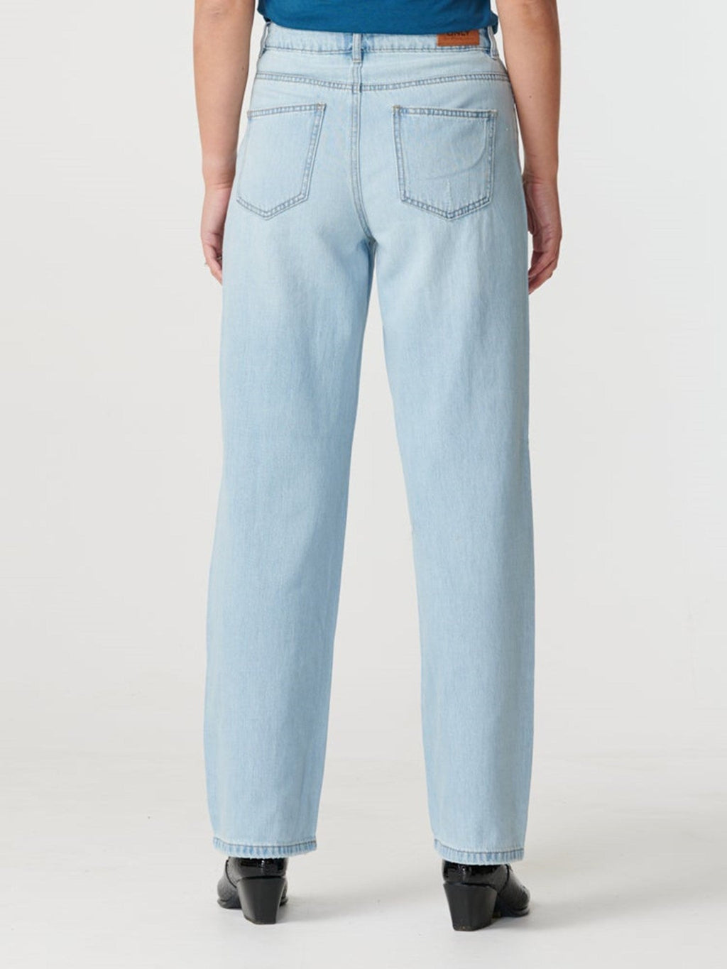 Jeans juteux (jambe large) - bleu de jean léger