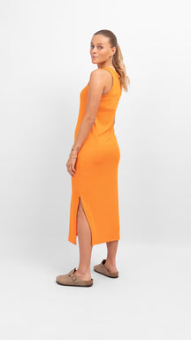Robe d'été de ligne - Persimmon Orange