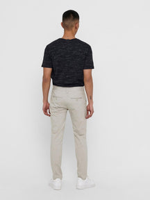 Mark pantalon - beige (pantalon stretch)