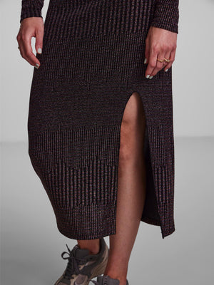 Mary Midi Kjole - Sort - TeeShoppen Group™ - Dress - PIECES
