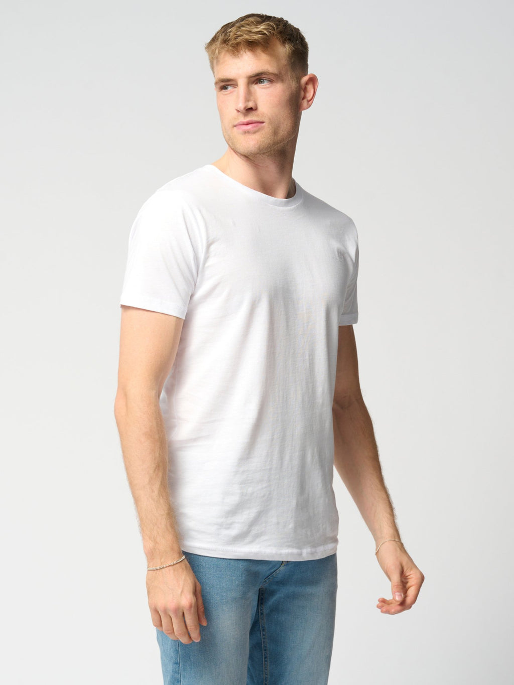 T-shirt musculaire - blanc