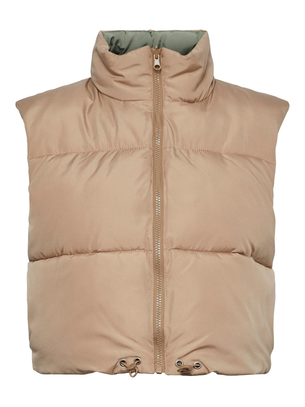 Nadia Bref Puffer Vest - Silver F vison