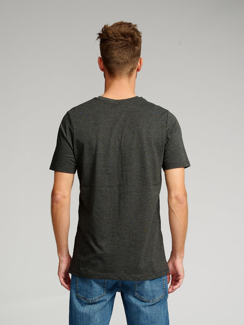 T-shirt de base biologique - gris foncé