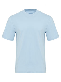 T-shirt de base organique - bleu clair