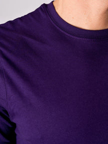 T-shirt de base organique - violet
