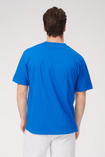 T-shirt surdimensionné - bleu suédois