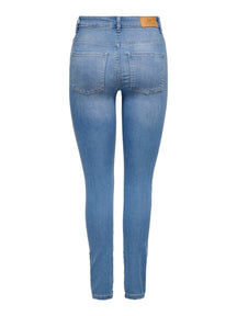 Jeans de performance - bleu clair (taille haute)