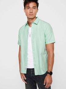 Chemise à manches courtes - vert