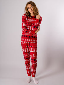 Snowflake Women Pyjamas - Rouge