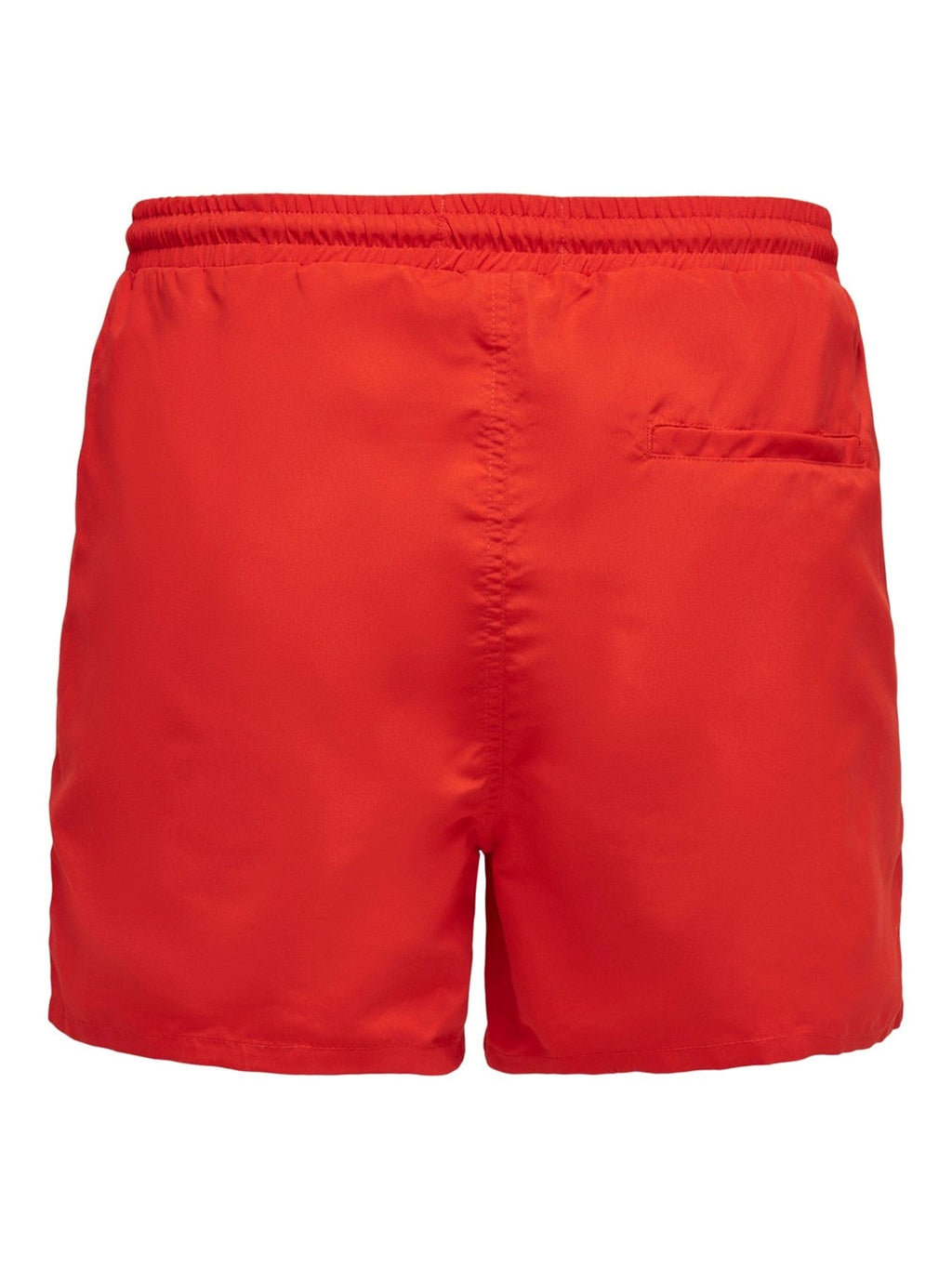 Shorts de natation avec cordon de cordon - rouge