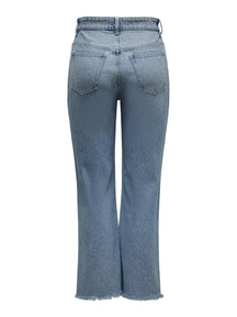 Pantalon de bloc de couleur Zikka - Denim bleu moyen
